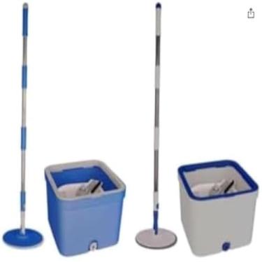 Imagem de Mop giratorio para limpeza eficiente de pisos, acessorios completos, moderno