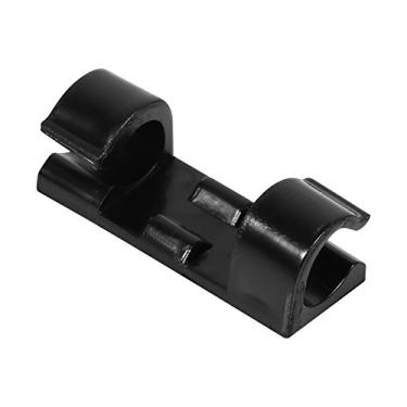 Imagem de GLOGLOW Clipe de Queda de Cabo para Cobertura de Gerenciamento de Cabos, Suporte de Fio Transparente, 20 Organizadores de Cabos Adesivos, Material ABS, 3,1 X 1, X Cm, para Uso Doméstico ou No (Preto)