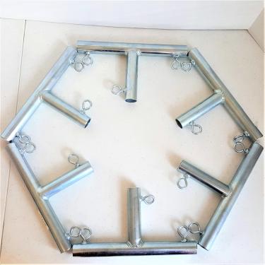 Imagem de 6pcs 3 Way "T" Shaped 1 3/8" Canopy Fitting (FVFT) - Fits EMT Pipe or Chain Link Fencing Top Rail That has an Outer Diameter of 1 5/16"