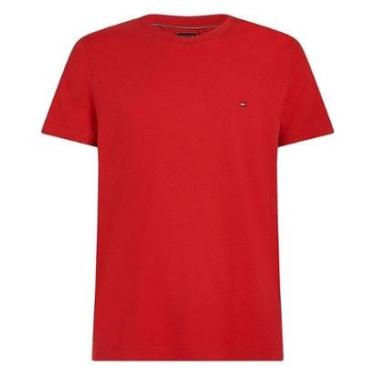 Imagem de Camiseta Tommy Hilfiger Stretch Slim Fit Tee Amarela-Masculino