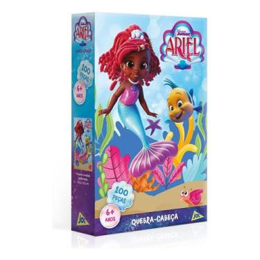 Imagem de Quebra Cabeça Disney Junior Ariel 100 Peças Toyster