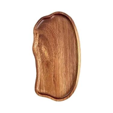 Imagem de Bandeja De Madeira Estilo Japonês Para Alimentos, Prato Decorativo Par