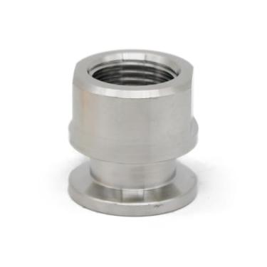 Imagem de Aço inoxidável 304 KF25 fêmea PT adaptador KF16-KF50 acessórios de vácuo KF flanges fêmea aptor SS304 NW para adaptador fêmea BSPT (KF25 x 0,75 POLEGADAS 98,3 g)