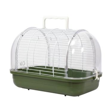 Imagem de Gaiola de Transporte para Aves,Transportador Com Poleiro Para Apoio E Janela Transparente - Transportador para Aves Pequenas | Para Calopsita Periquito Canário Dragão Barbudo Conure e Outros