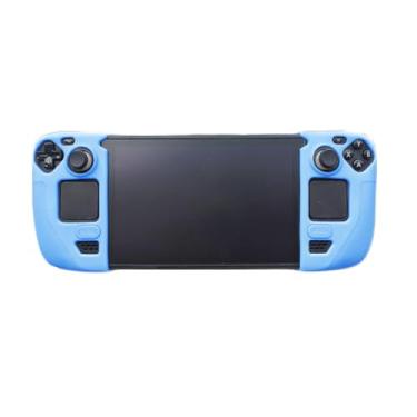 Imagem de Capa protetora para Steam Deck/OLED, protetor de acessórios de silicone, capa macia (azul)