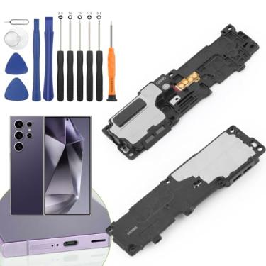 Imagem de Substituição de alto-falante alto para Samsung Galaxy S24 Ultra S928U S928B Anel Buzzer alto de substituição para Samsung Galaxy S24 Ultra com ferramenta