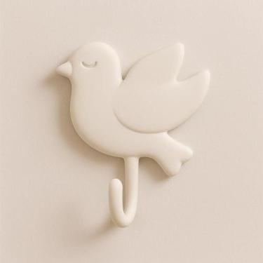 Imagem de Gancho Adesivo Suporte Parede Toalha Rosto Porta Chaves Objetos Bolsas