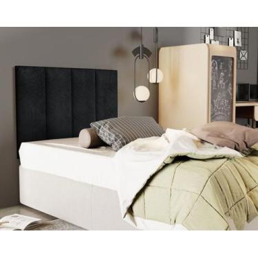 Imagem de Cabeceira Estofada Suspensa para Cama de Solteiro 90 cm - para Quarto 