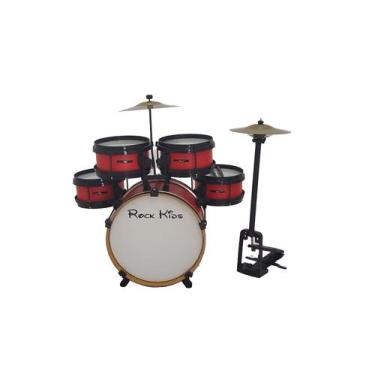 Imagem de Bateria Rock kids RMV vermelha
