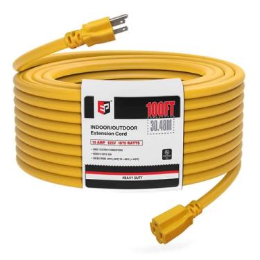 Imagem de Cable de alimentación EP 30 m 12/3 SJTW resistente 15A 125V amarillo