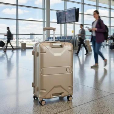 Imagem de Mala de Viagem Bordo 10kg Premium Rígida e Reforçada com Rodas 360, Fe