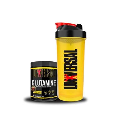Imagem de Glutamina 300g - Coqueteleira 600ml - Universal-Unissex