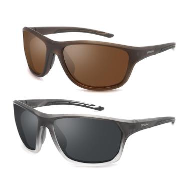 Imagem de Kit 2 Óculos De Sol Corrida Pesca Ciclismo Polarizado Uv400-Unissex