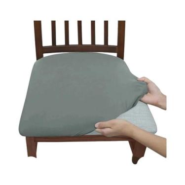 Imagem de Capa De Cadeira De Seda De Leite Elástica Em Cor Sólida, À Prova De Po