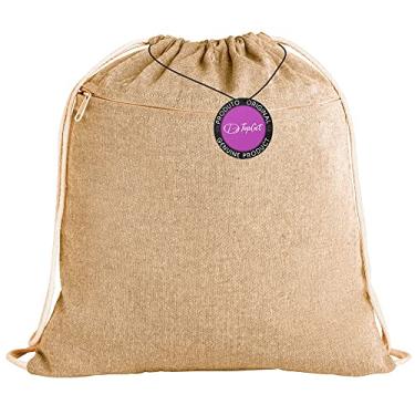 Imagem de Mochila tipo Saco Gym Sack em Algodão Reciclado 37x41cm Lade TopGet (Natural)