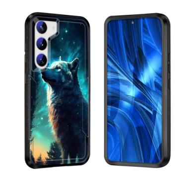 Imagem de JHYYTUJTYP Capa para Galaxy S24 Plus, [testada em queda de grau militar] Capa protetora resistente resistente à prova de choque para Samsung Galaxy S24 Plus 6,7 polegadas 2024, Galaxy Wolf