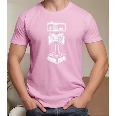 Imagem de Camiseta Camisa de Algodão Adulto Masculina Feminina Gamer Geek Videog