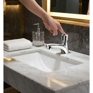 Imagem de Torneira De Pressão Para De Banheiro Lavabo Aço Inox FC-140