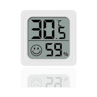 Imagem de Termômetro Digital LCD Interno, Higrômetro, Relógio De Mesa, Sensor De