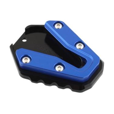 Imagem de QccHieUs Apoio para os pés de apoio do pé de estacionamento da motocicleta, para descanso lateral da motocicleta, Azul