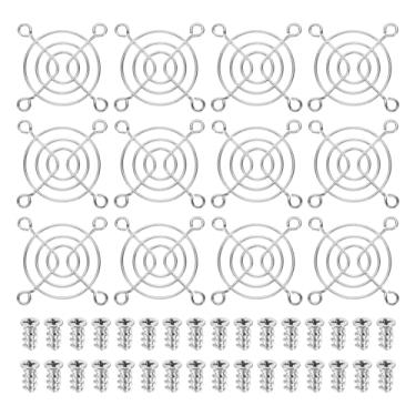 Imagem de PATIKIL Grelha de dedo com ventilador de 50 mm, 12 peças de capa de proteção de grade de ventilação de metal com parafusos para oficina industrial, computador, geladeiras domésticas, ar condicionado