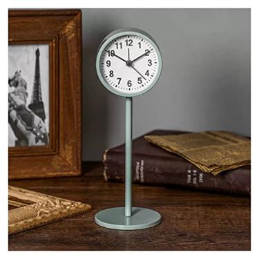 Imagem de Despertador para quarto, moderno e pequeno, relógio de mesa digital, estilo nórdico, sem tique-taque, estilo simples, operado por bateria, para quarto, sala de estar, cozinha, decoração interna