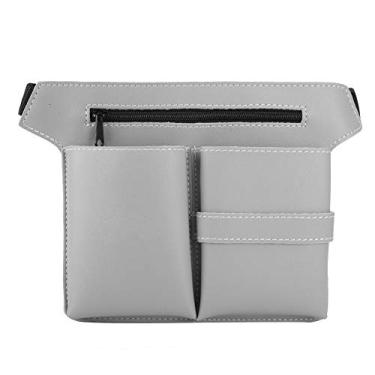 Imagem de Yinhing Bolsa para Coldre de Cabeleireiro, Bolsa para Porta-tesoura Com Cinto Removível Ajustável, Design de Camada Dupla para Armazenamento de Ferramentas de Barbeiro de Cabeleireiro (SILVER)