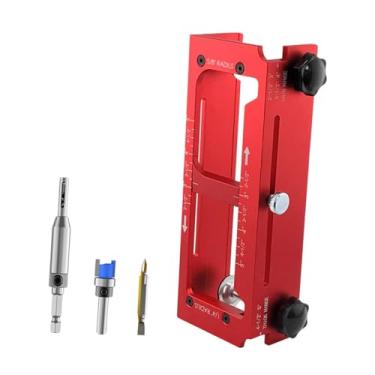 Imagem de Ｂｅｓｇａ Kit de Instalação de Fechadura de Porta, Gabarito de Encaixe Ajustável, Modelo para Tupia em Liga de Alumínio