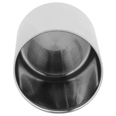 Imagem de Naroote Organizador de Suporte de Pincel de Maquiagem de Aço Inoxidável para Mesa, Copo de Lápis Compacto para Decoração de Casa, Recipiente de Caneta Durável para Escritório ou Casa, 3,9 X 3, pol.