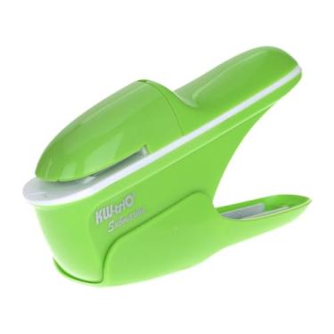 Imagem de MERIGLARE Grampeador compacto sem grampos para papel Clinch, Verde