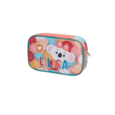 Imagem de Estojo Box Lilica Ripilica Meninas Escolar Infantil - Pacific, Coral