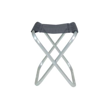 Imagem de Banqueta Dobrável Alumínio Preta Bel 90kg Conforto