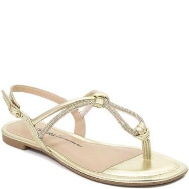 Imagem de Sandália Rasteira De Dedo Brilho Fivela Dakota Y9142-Feminino