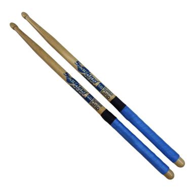 Imagem de Baqueta 5B Ponta Madeira Comfort Grip Azul Spanking