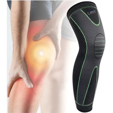 Imagem de Joelheira Alta Compressão Protetor Perna Coxa Panturrilha Co