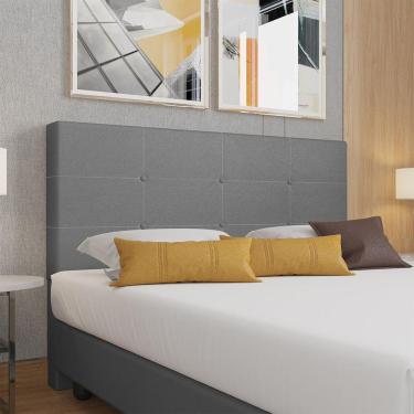 Imagem de Cabeceira Estofada Casal Queen Size 160 Cm Terra Corino Skybox Cinza