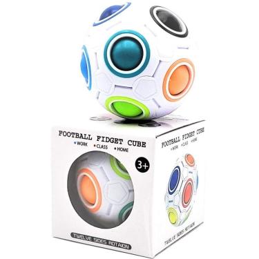 Imagem de Football Fidget Cube Jogo Quebra Cabeça Infantil 12 Buracos