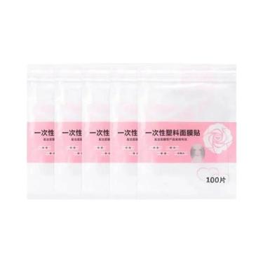 Imagem de Máscara Transparente Descartável De Plástico Para Limpeza Facial Compl