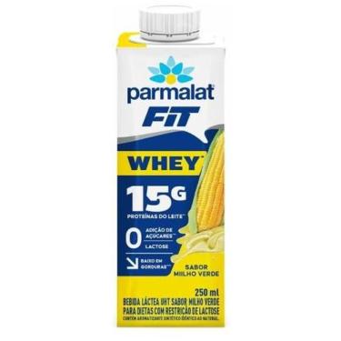Imagem de Bebida Láctea Uht Milho Verde Zero Lactose Parmalat Wheyfit Caixa 250m