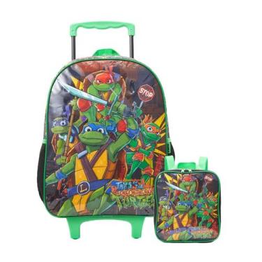 Imagem de Kit Tartarugas Ninja Mochila Rodinhas + Lancheira Térmica - Xeryus