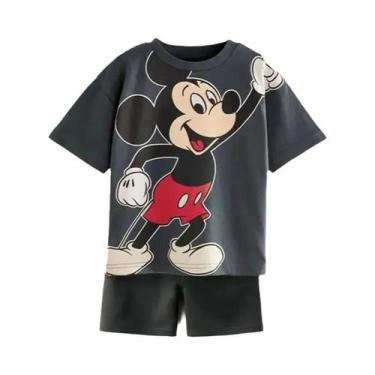 Imagem de Roupas De Verão Infantis Do Mickey Mouse, Camiseta De Manga Curta, Con