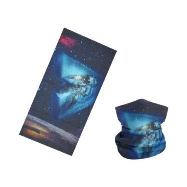 Imagem de Bandana De Ciclismo Unissex Com Estampa De Estrelas, Sem Costura, Prot