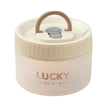 Imagem de Lancheira Infantil Portátil De Plástico Transparente À Prova De Vazame