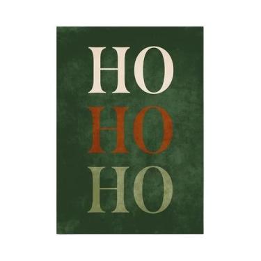 Imagem de Pintura Em Tela De Bola De Natal Com Floco De Neve E Azevinho Fosco Pa