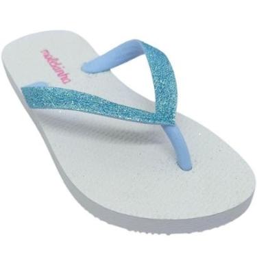 Imagem de Chinelo Molekinha Infantil com Tiras Transparentes e Brilho-Feminino