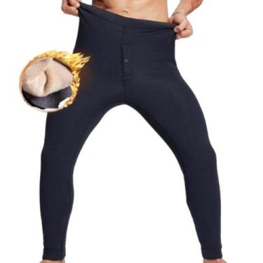 Imagem de Calça Masculino Térmica Lã Segunda Pele Peluciada Flanelada - D Presen