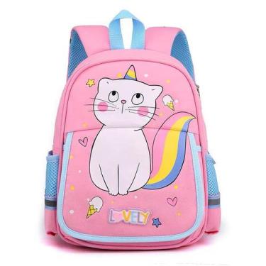 Imagem de Mochila Escolar Infantil Animais Creche Menina E Menino - oem, Rosa Ga