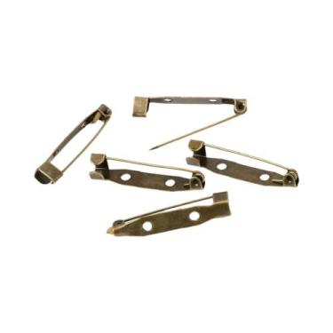 Imagem de Base De Broche/Alfinete De Segurança Em Prata E Ouro, 50 Peças, 15-40m