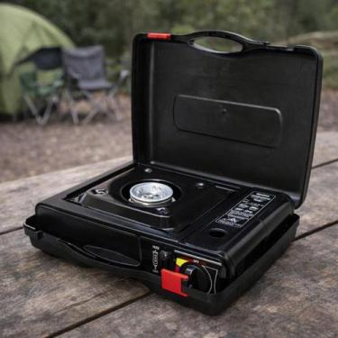 Imagem de Fogareiro portátil gás butano camping acendimento automático com malet