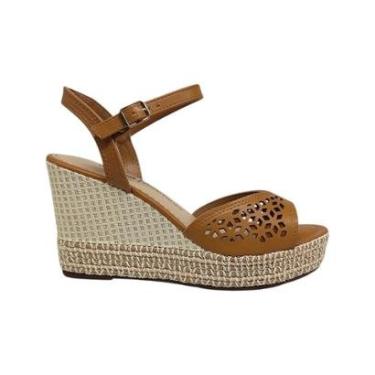 Imagem de Sandália Plataforma Anabela Alta Feminina Confortável Elegante Dakota Y9872-Feminino